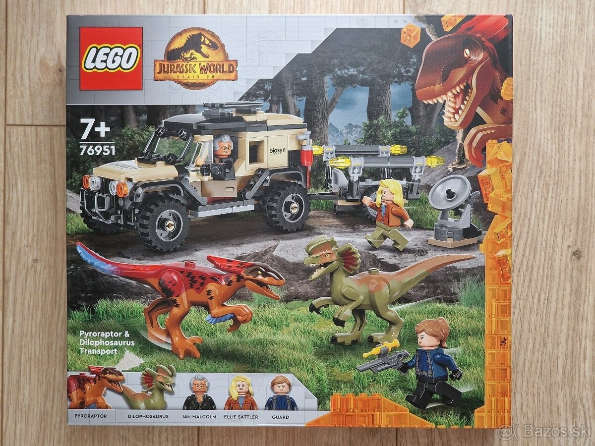 Lego Jurassic World 76951 Preprava Pyroraptora a Dilophosaur