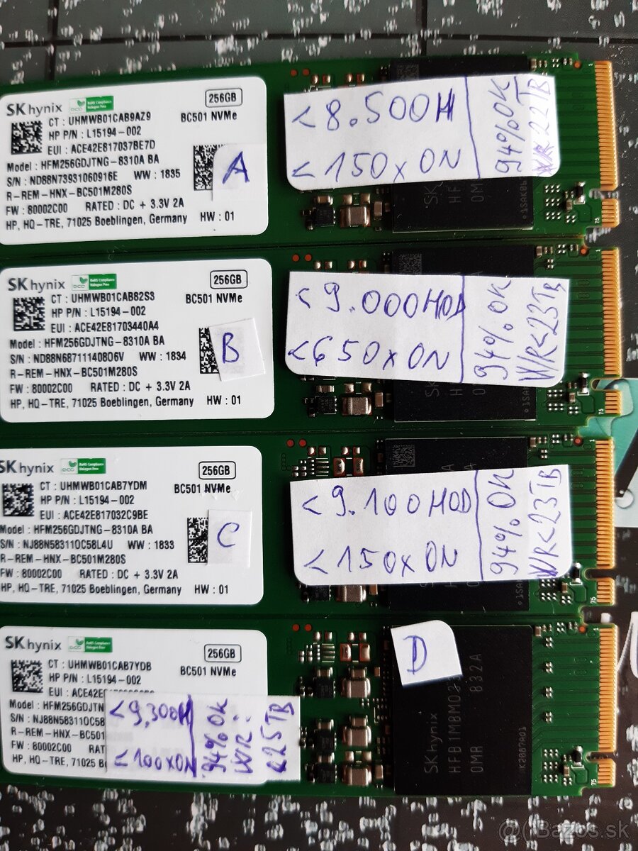 SSD 256GB M.2 PCIe SKHynix BC501 80mm