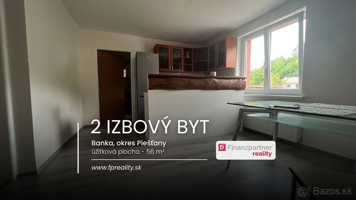 Prenájom, 2 izbový byt, Banka, Piešťany