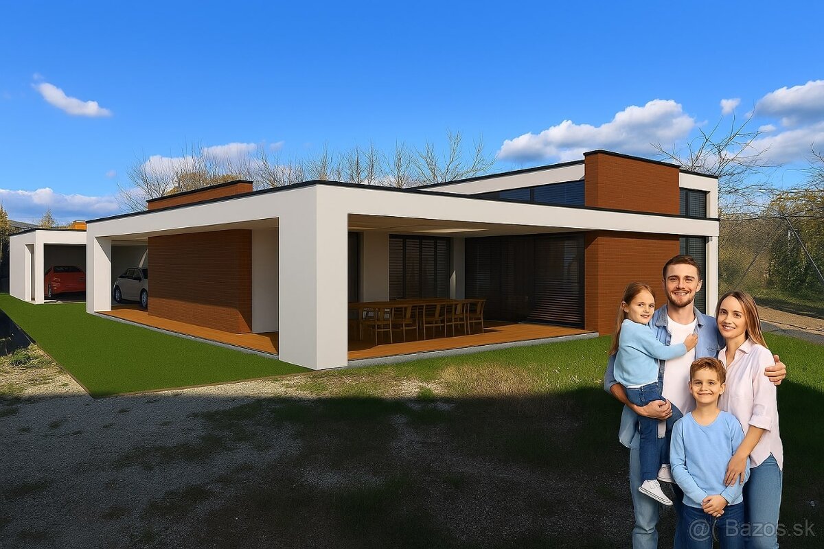 Veľký a moderný dom pre rodinu, ktorá hľadá pokoj a súkromie