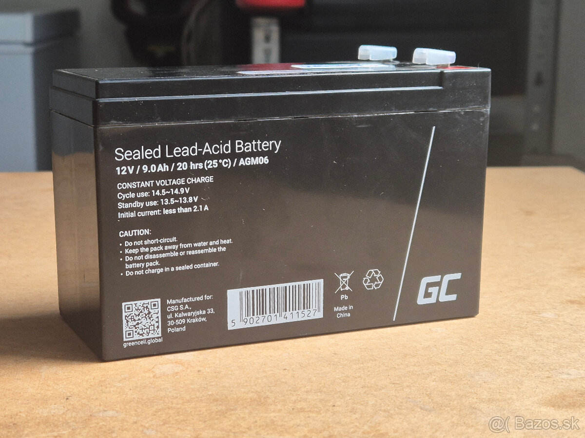 Batéria Green Cell AGM06 12V 9Ah