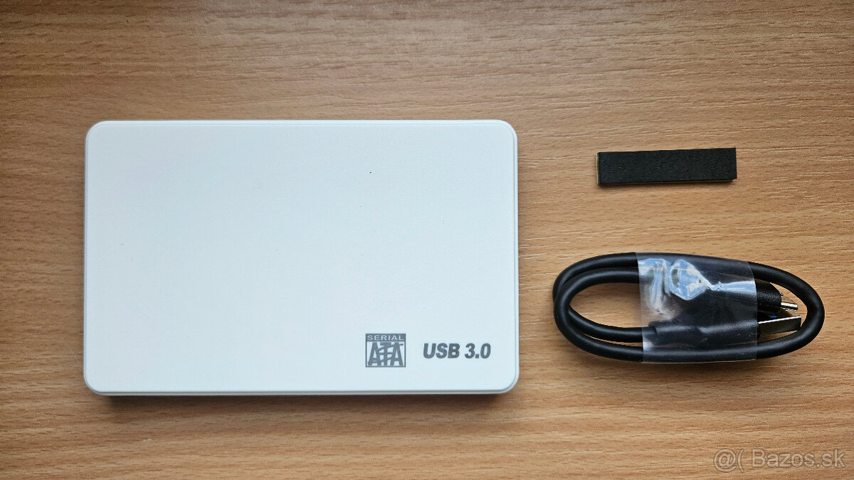 Externý BOX USB3.0 na 2.5'' SATA HDD/SSD - biely