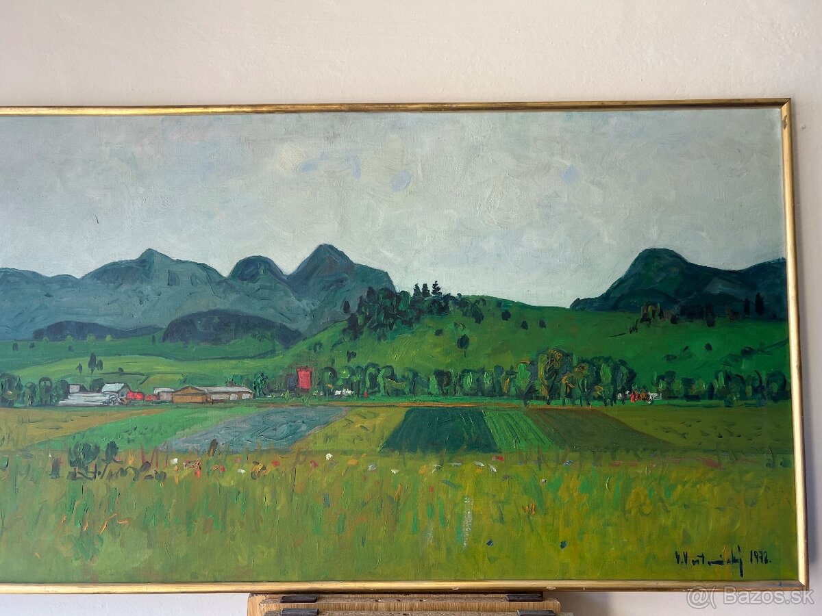 Predám obraz Vestenický Vladimír Pružinské jaro 1972