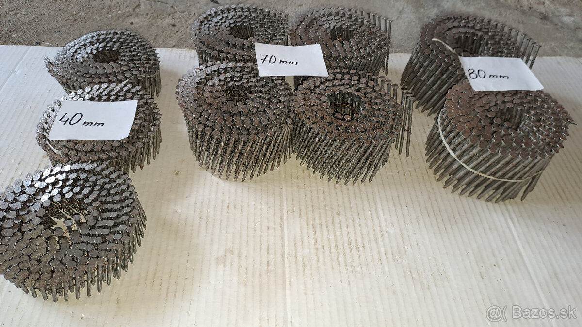 Klince do bubnovej klincovacky