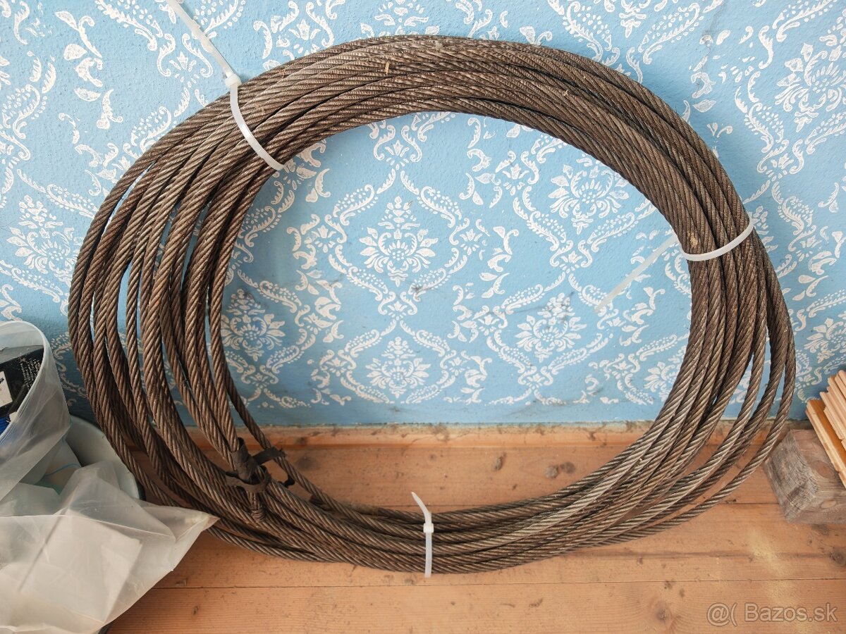 Oceľové lano 10mm 40m