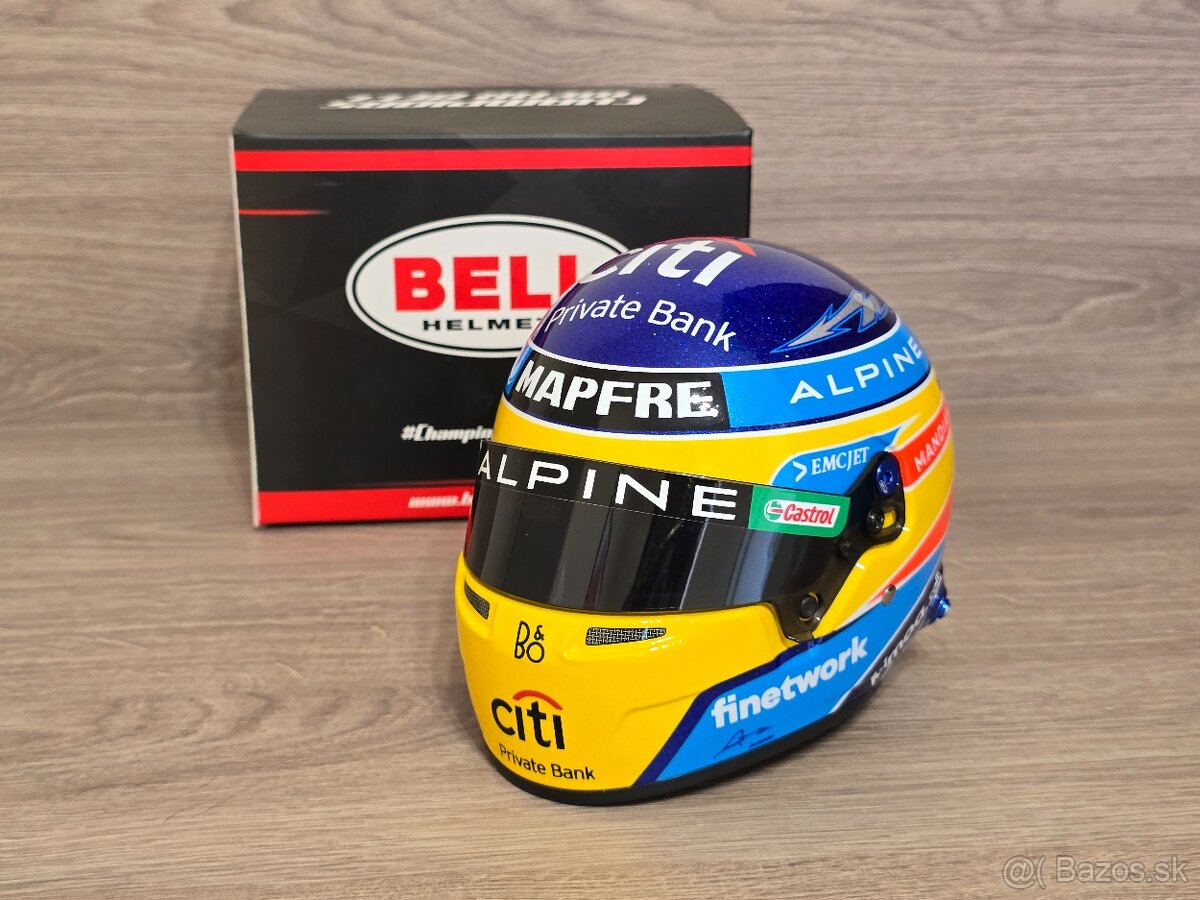Fernando Alonso 2021 Mini Prilba 1:2 Bell
