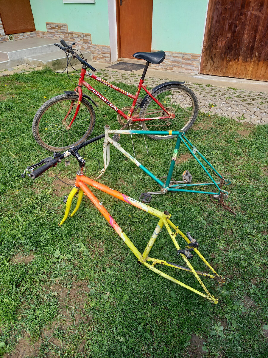 bicyklové rámy 2x a bicykel