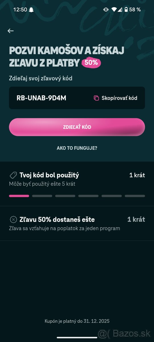 Telekom Swipe -50% zľavový kód