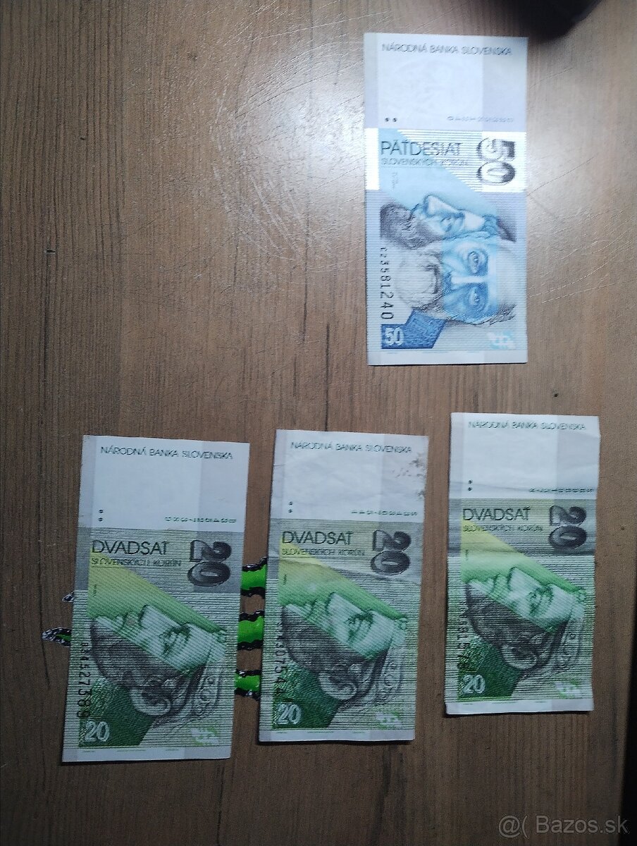 Predám slovenské koruny ankovky