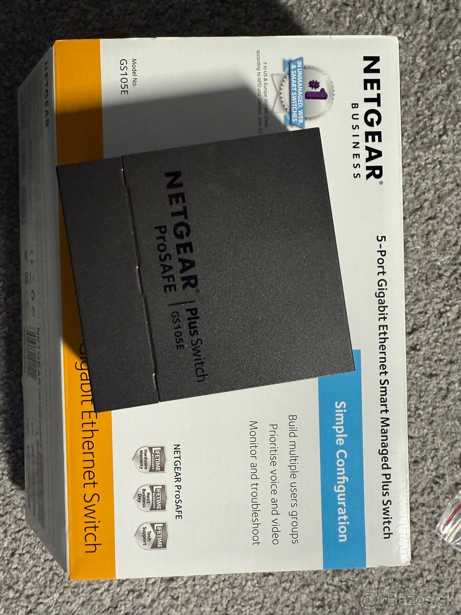 Netgear Prosafe Plus switch GS105E