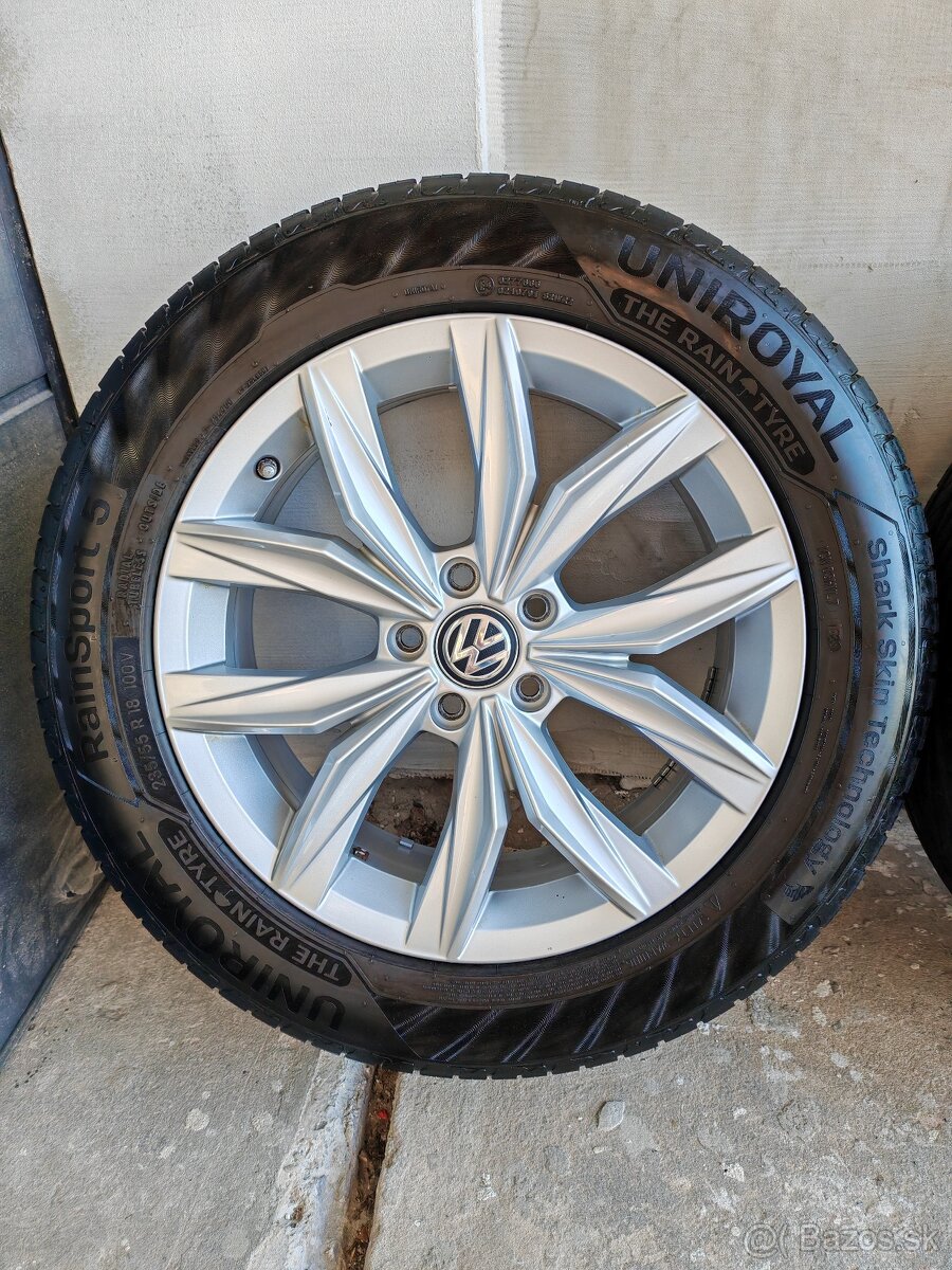 Letná sada originál VW Kingston R18 + TPMS