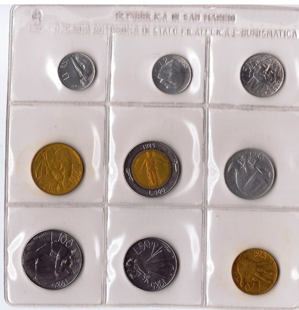Sada mincí San Maríno 1985