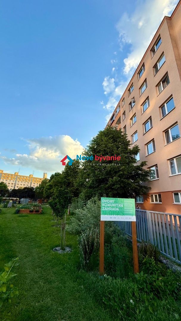 Hľadáte bývanie v 3 izbovom byte, komunitná záhrada pri dome