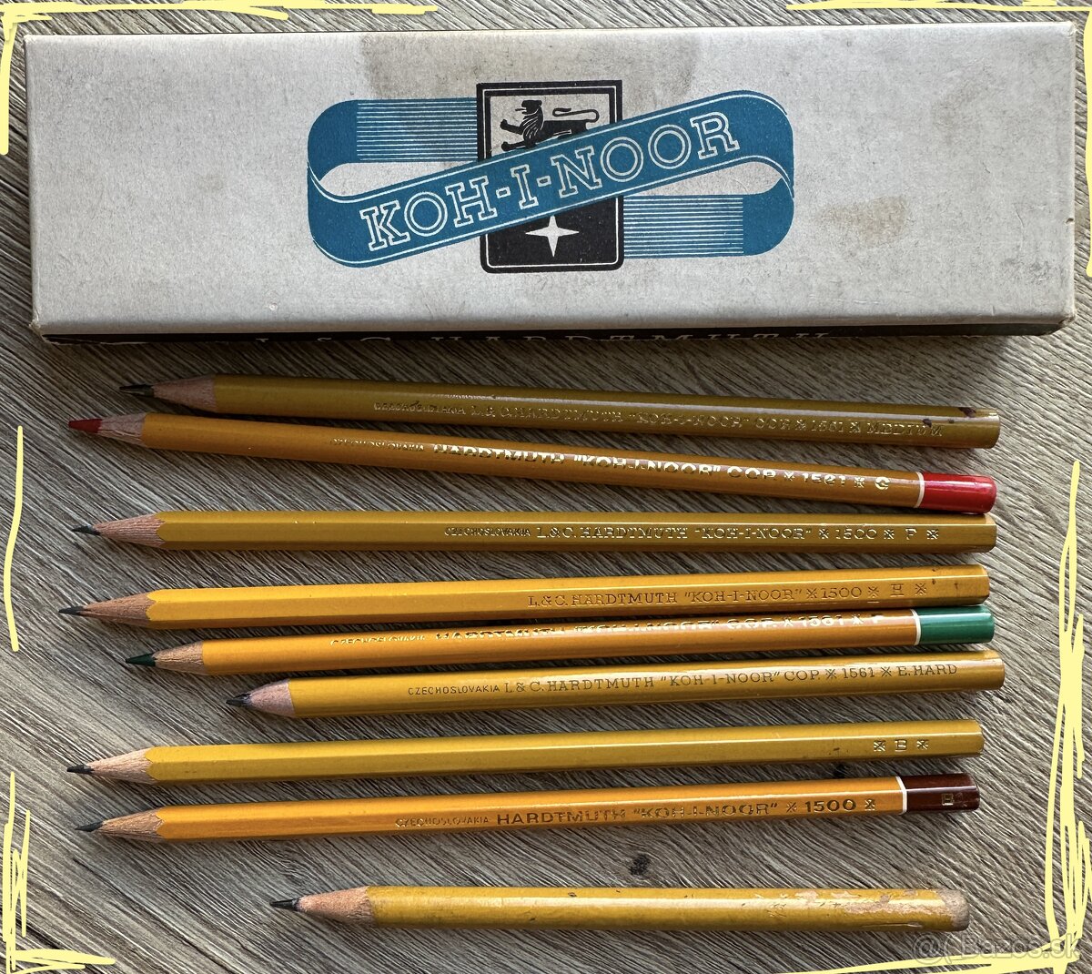 Czechoslovakia CERUZKY KOH-I-NOOR vintage za 10E