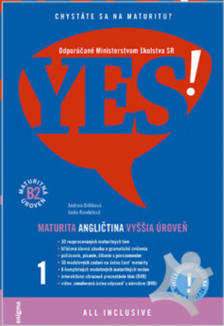 učebnica Yes 1 - maturita B2