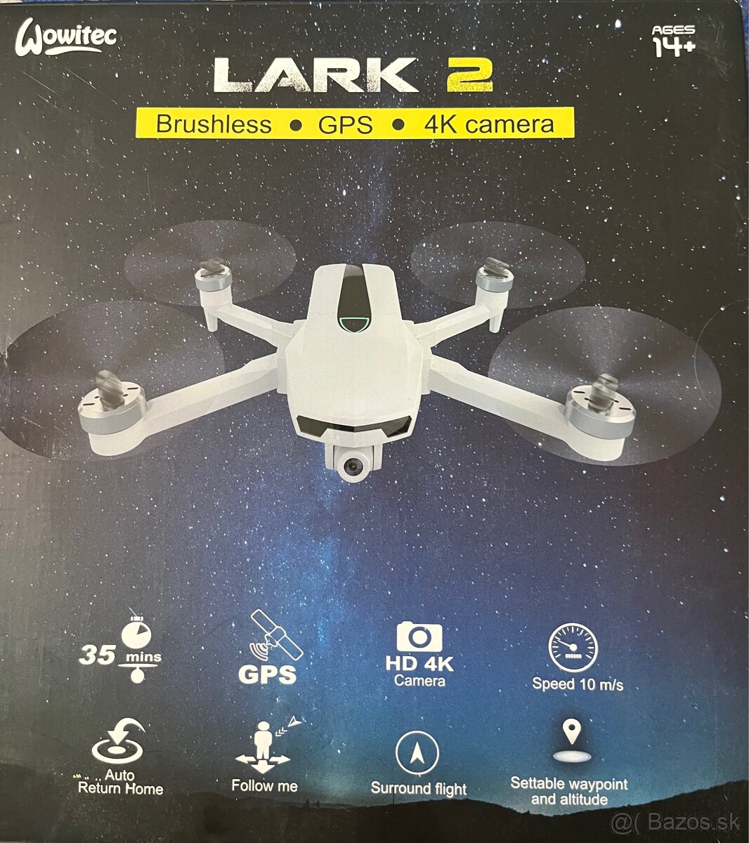 Predám dron Wowitec LARK 2 – GPS, 4K kamera