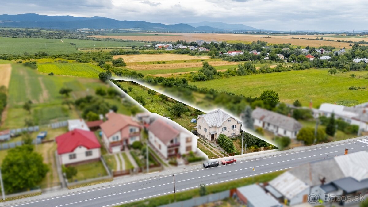 Ponúkame na predaj rodinný dom v krásnym pozemkom v Sačurov
