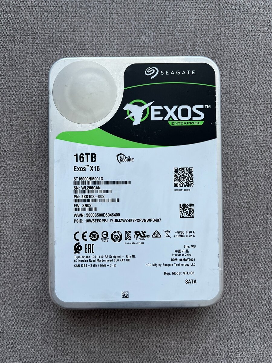 3,5" HDD Seagate Exos 16TB