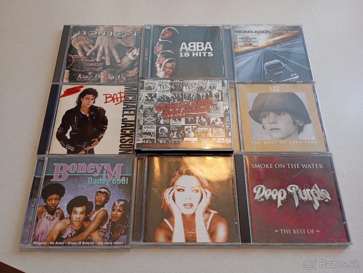 cd ABBA,U-2,BONEY M,DEEP PURPLE,M.JACKSON,..