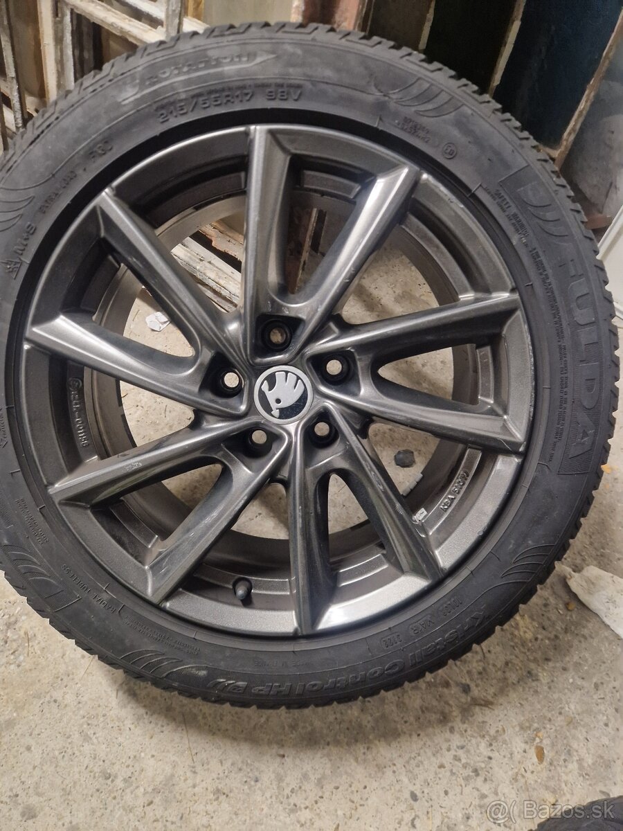 Zimne gumi + disky škoda Superb