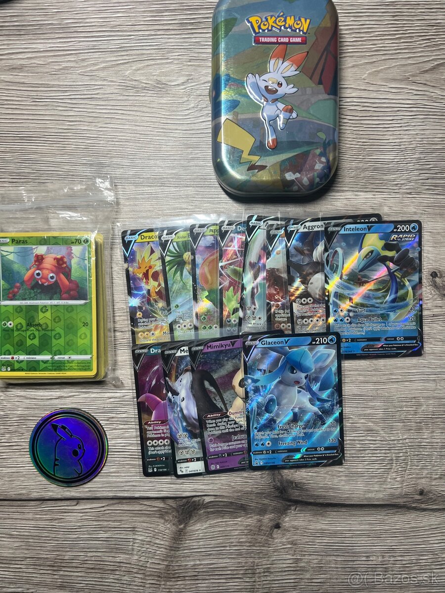 Predám originálne Pokémon karty v tinke