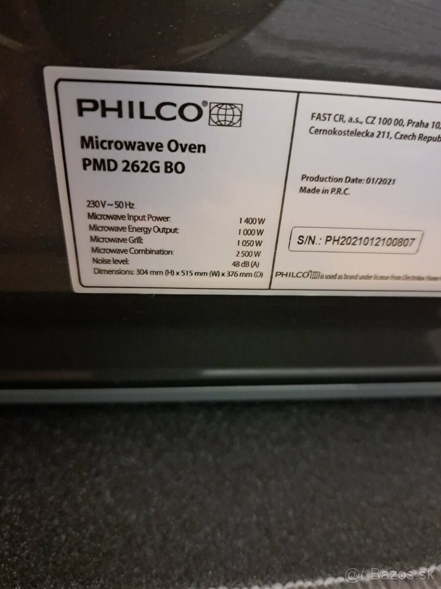 Philco PMD 262G BO
