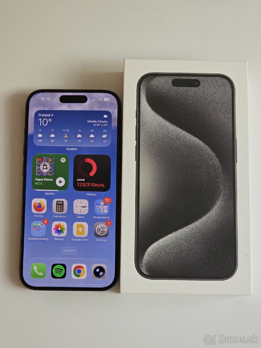 iPhone 15 Pro 256GB | Orange Záruka | 500 €