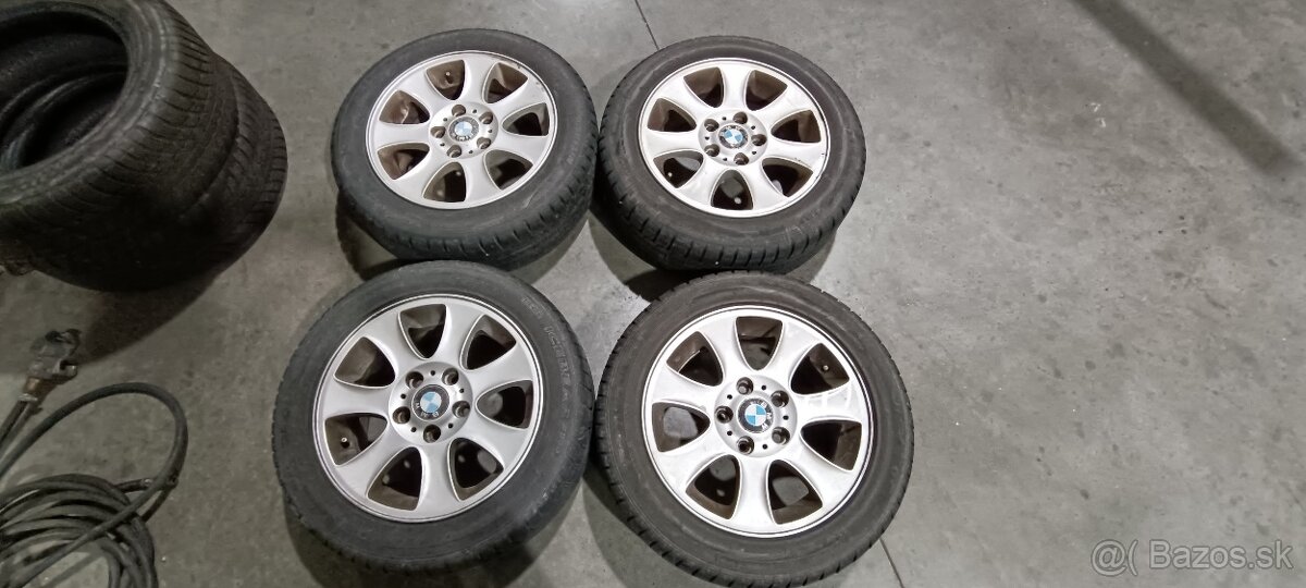 Hliníkové disky 5x120 + zimné pneu 205/55r16