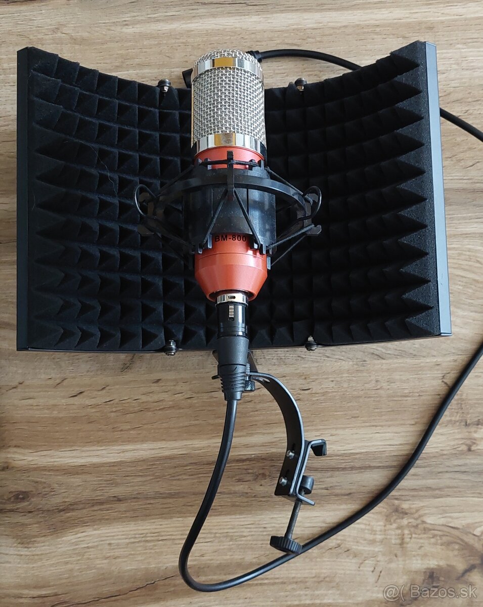 Mikrofon BM-800 + stojan + izolacny stit