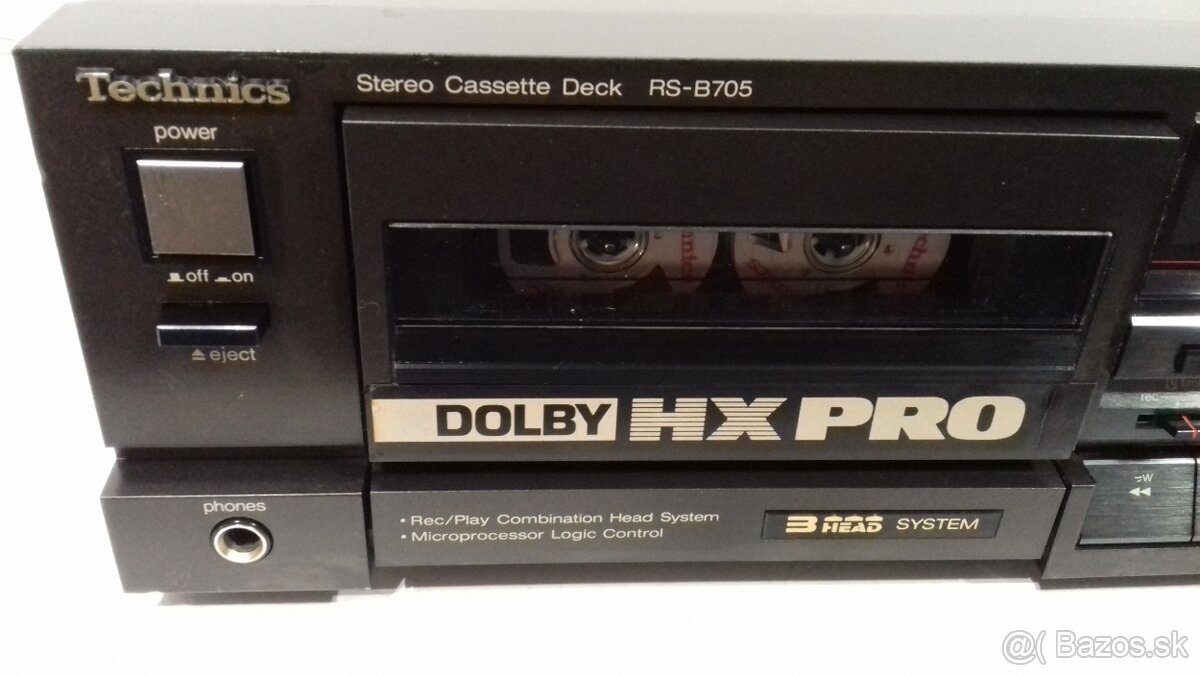 HIGH END kazetovy deck TECHNICS RS-B705, Class AA vyr. Japan