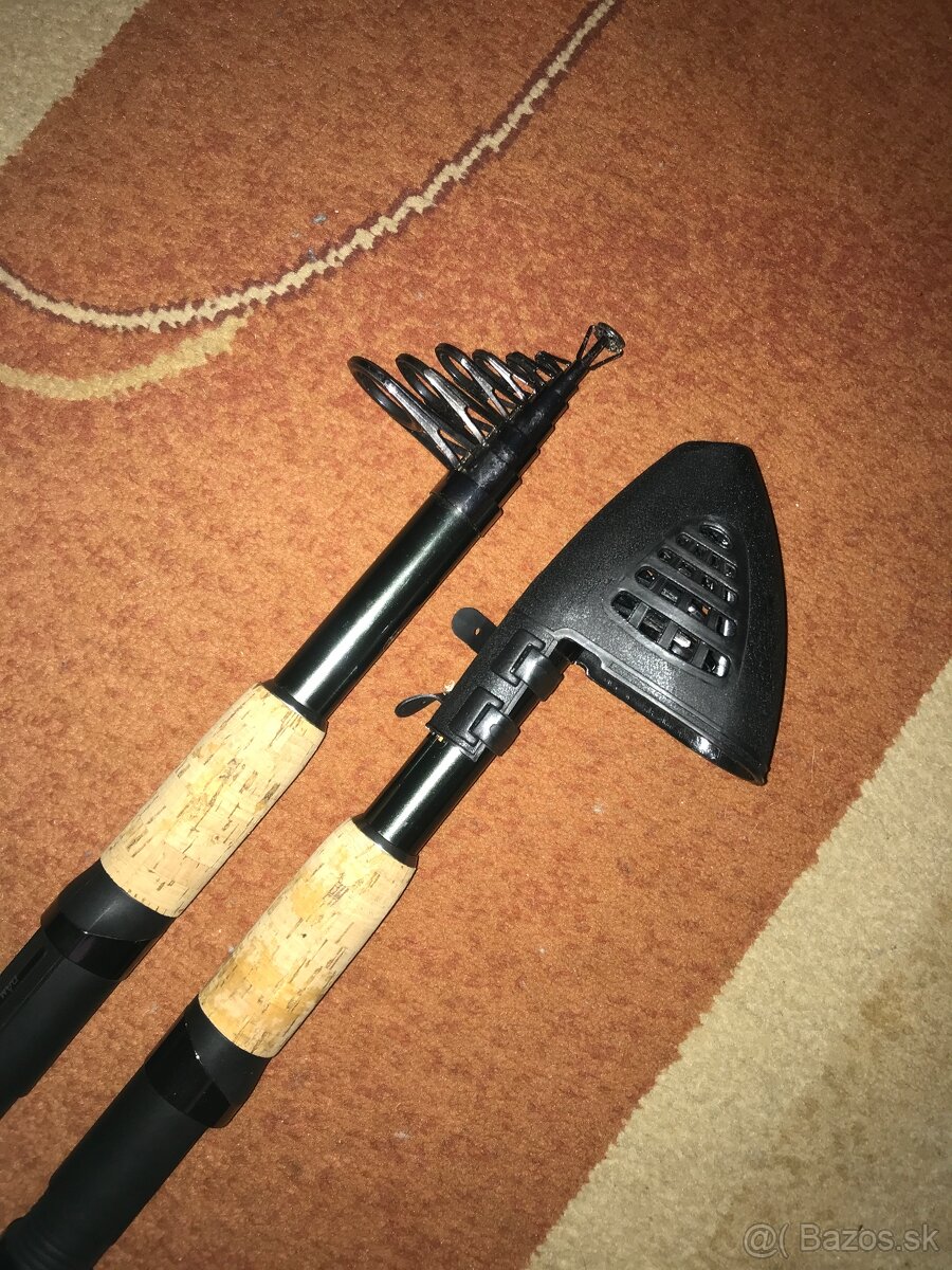 Predám 2 teleskopické pruty Dam backbone 3.3 m..50 eur