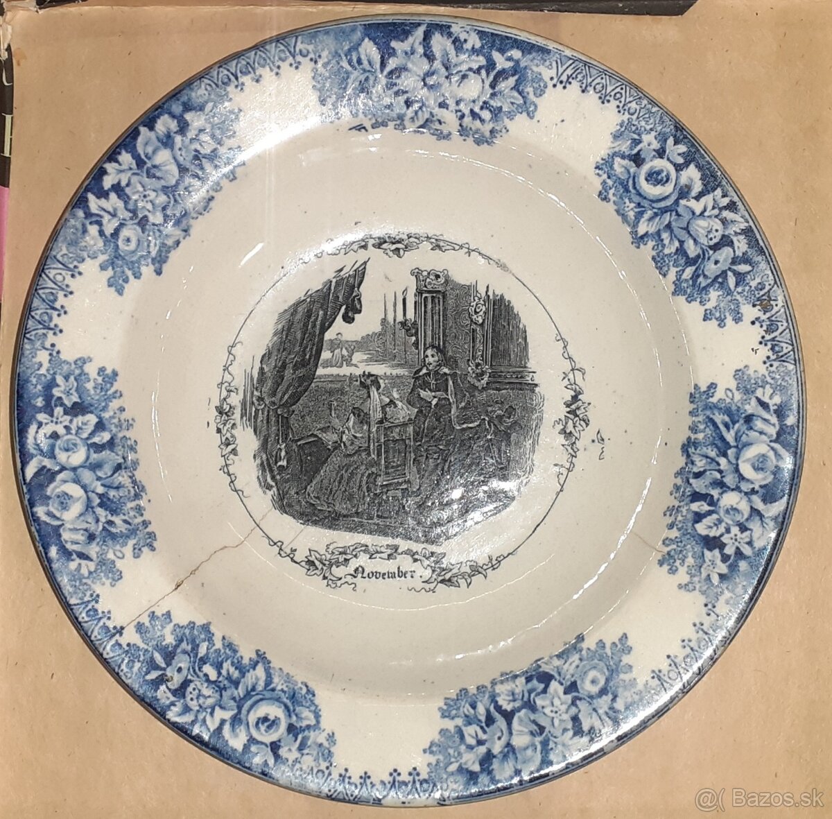 Predám starožitný porcelánový tanier