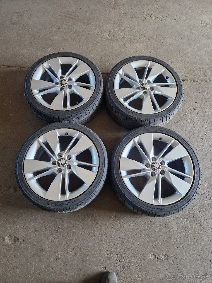 Alu disky 5x112 R18 aj pneumatiky 225/40 R18