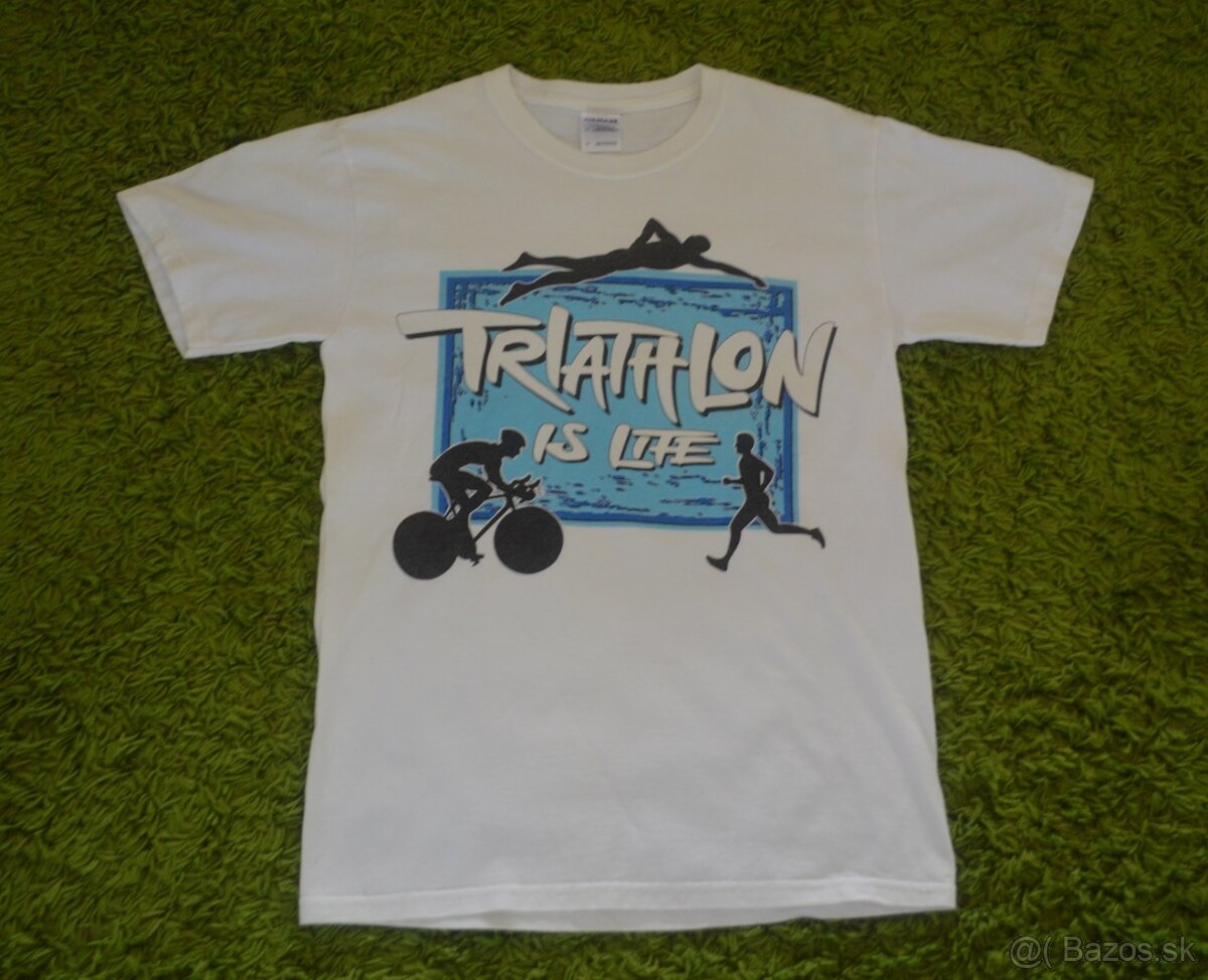 Tričko triatlon biele