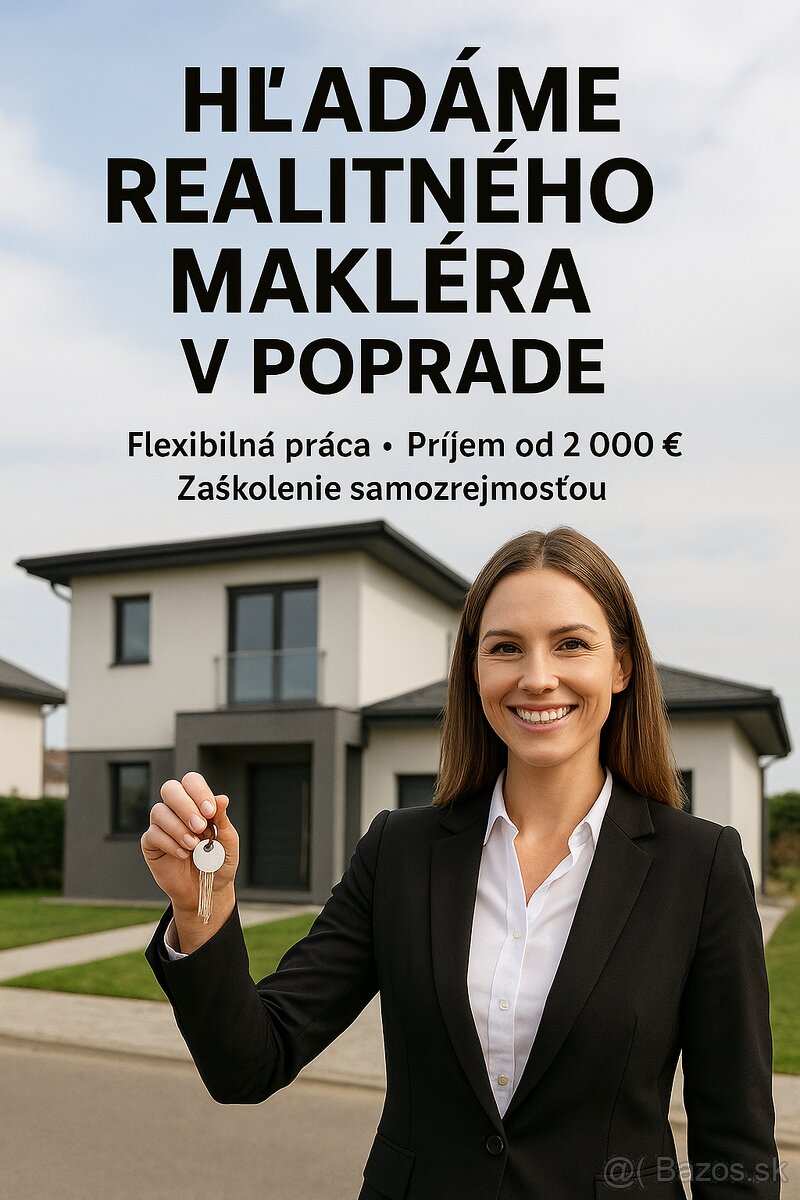 Pridaj sa k nám a začni karieru v realitách- Poprad a okolie