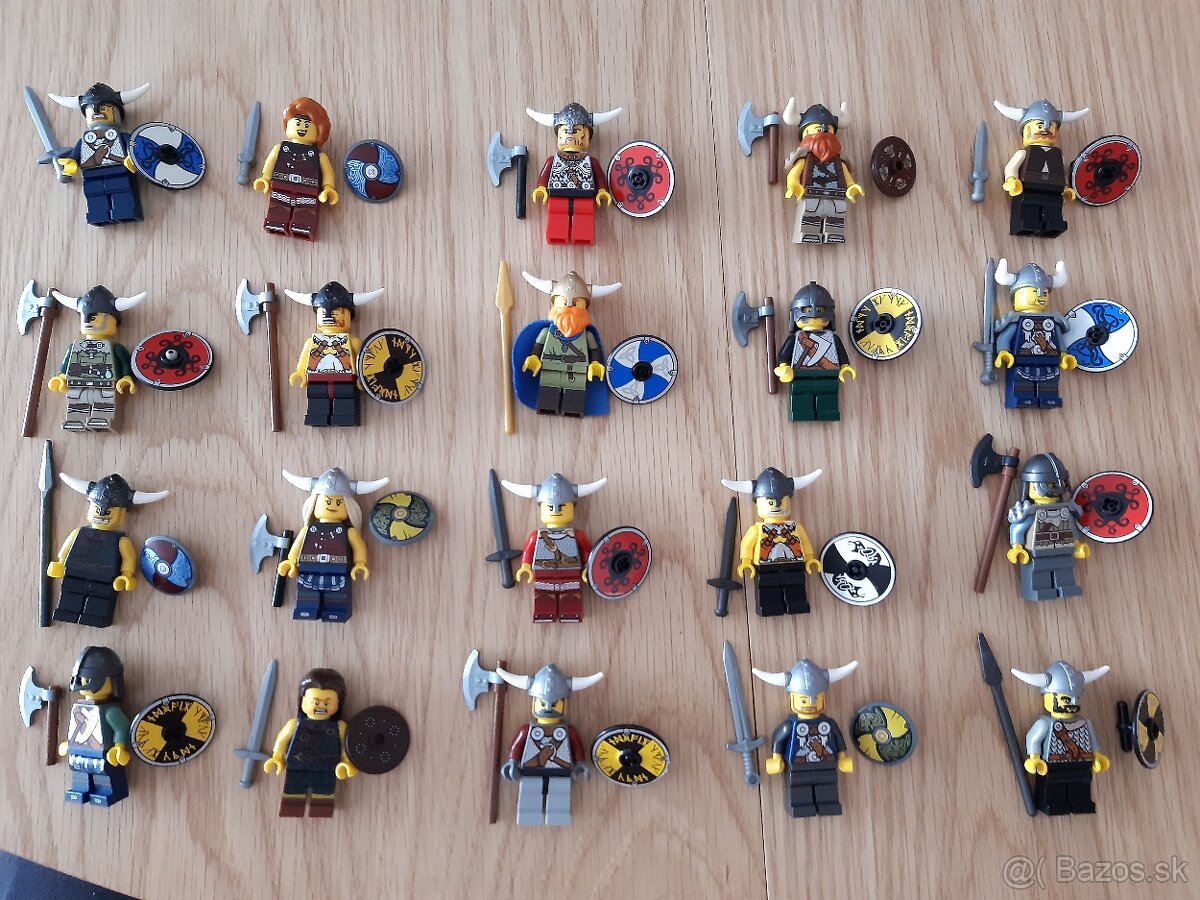 Predám LEGO mix figúrok Vikingov/bojovníkov