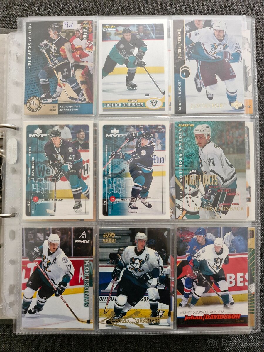 Mix hokejových kariet NHL