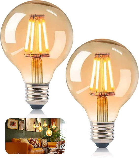 Vintage źiarovky G80 - 2ks