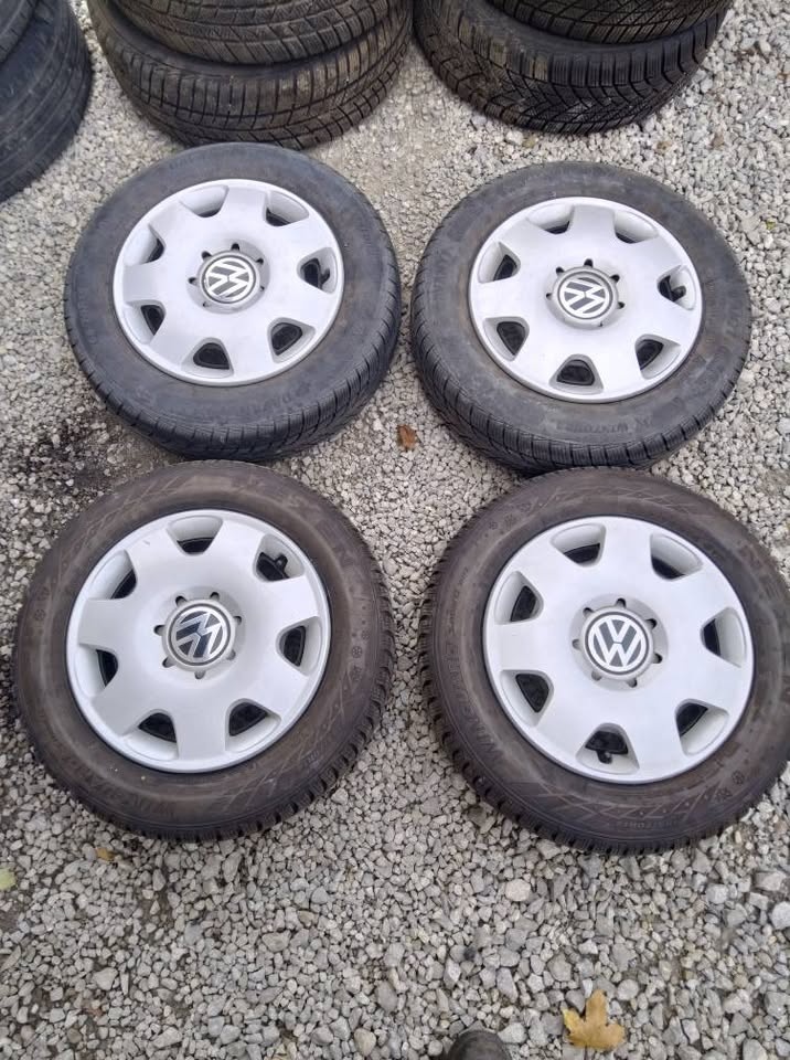 5 x 100 R 14 + zimné pneu VW, Škoda, Seat.