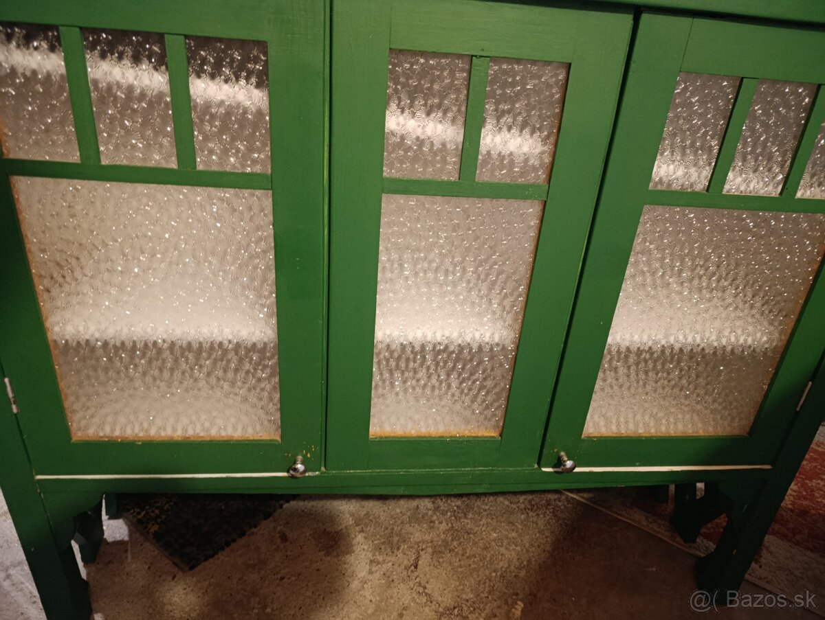 Starožitný sekretár dvojdielny.