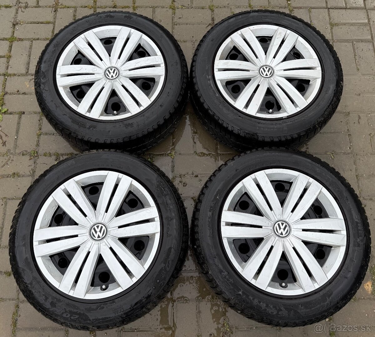 Zimná sada 5x112 r16 VW group 205/60 R16 96H + ORIG PUKLICE