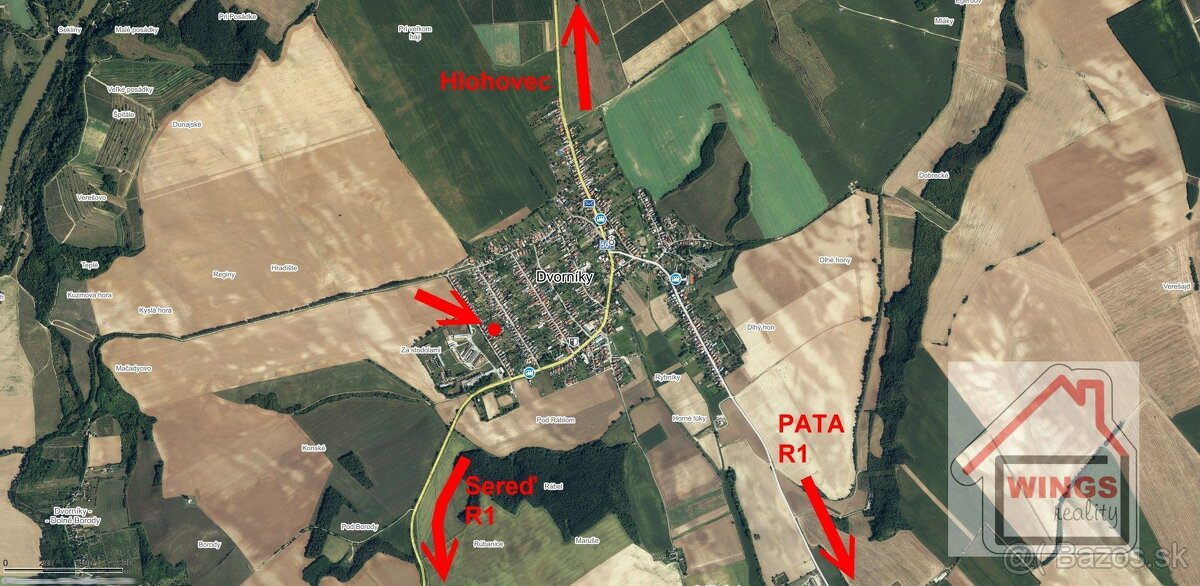 Znížená cena Pozemok pre rodinný dom Dvorníky