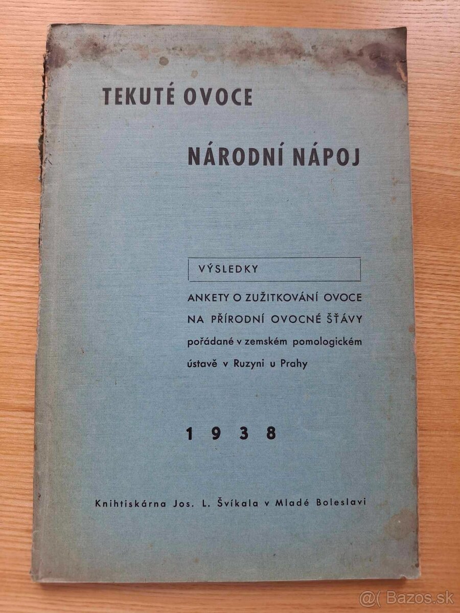 Brožúra - Tekuté ovoce národní nápoj