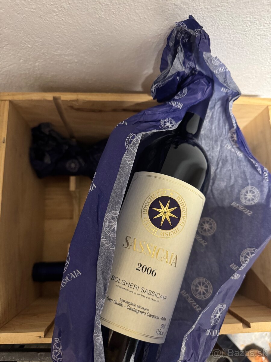 Sassicaia Bolgheri vína