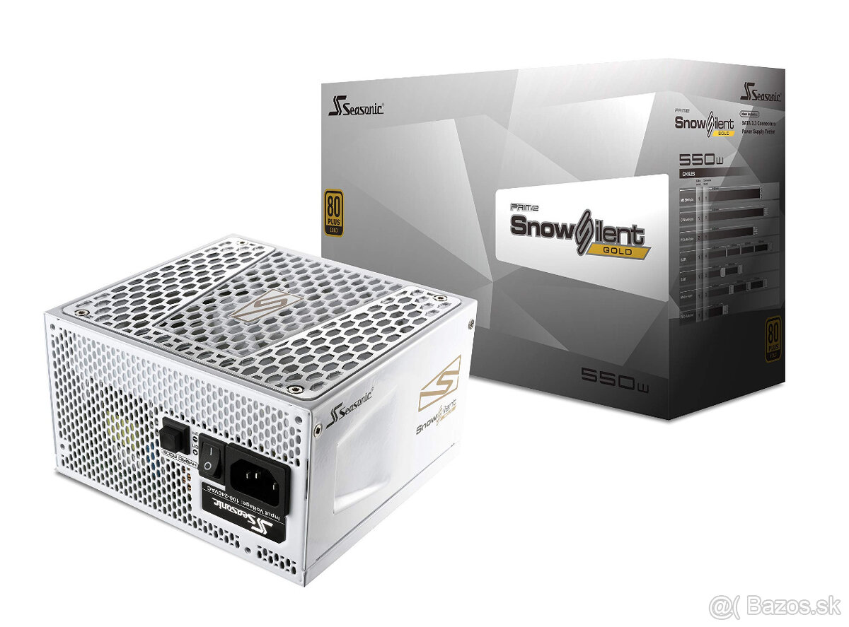 Seasonic Prime Snow Silent 550 W Gold - [ÚPLNE NOVÝ] -