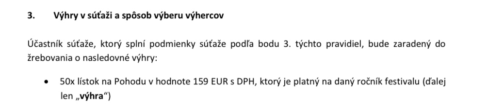 Predám 1x lístok na pohodu