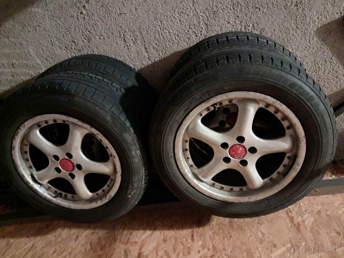 Al disky 5x100 x R16 s pneu 215x60R16 zo Subaru Forester 2x
