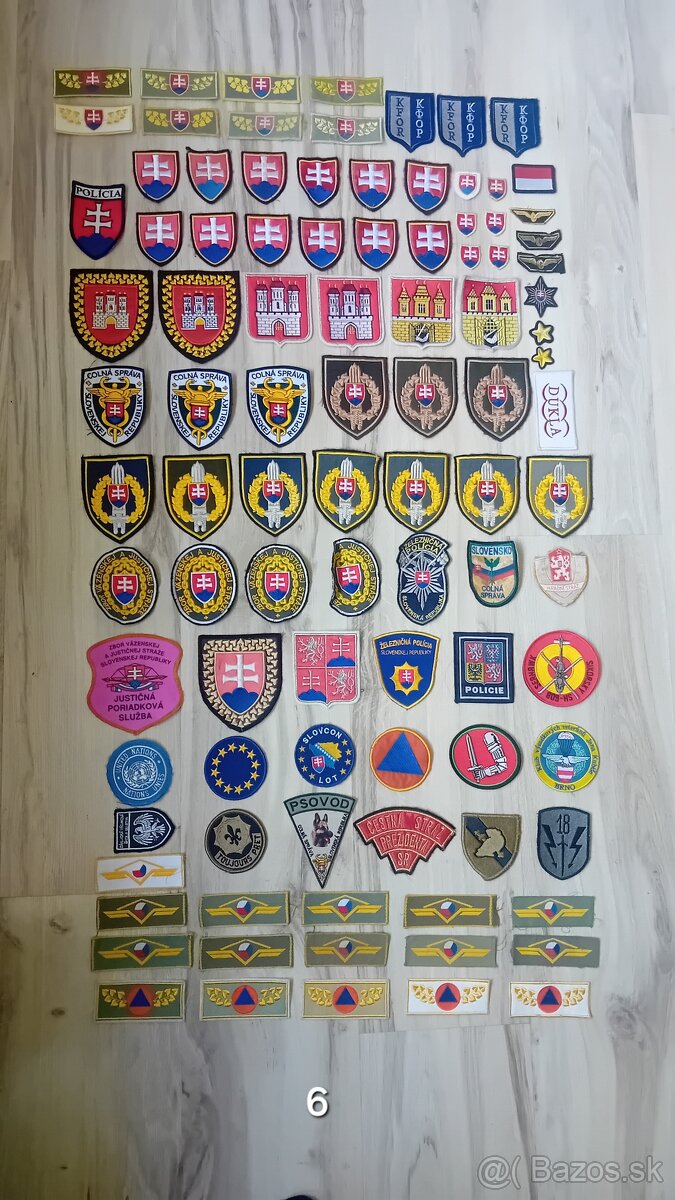 Nasivky vojenske ASR, policajne a ine