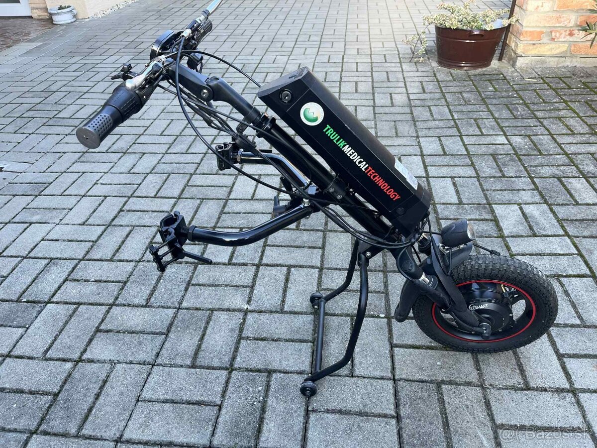 Elektrický prídavný pohon na invalidný vozík
