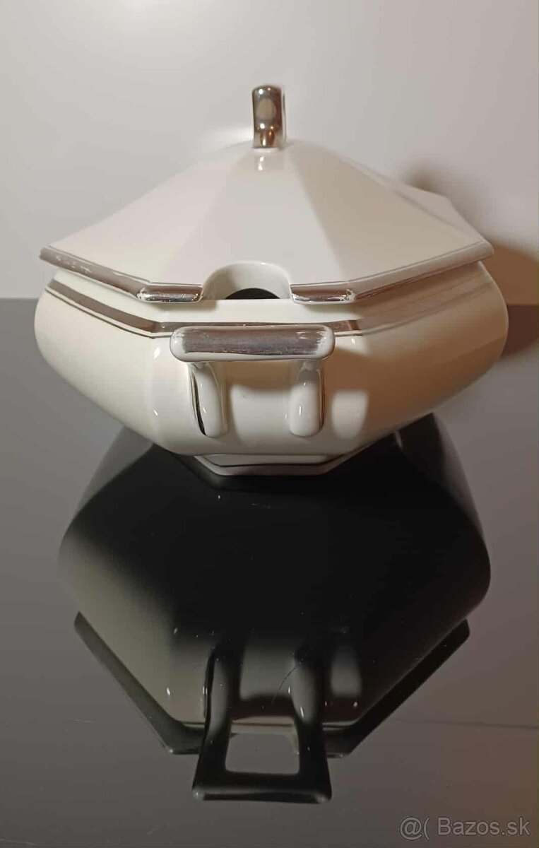 Nádherná porcelánová starožitná terina Art Deco rok 1920
